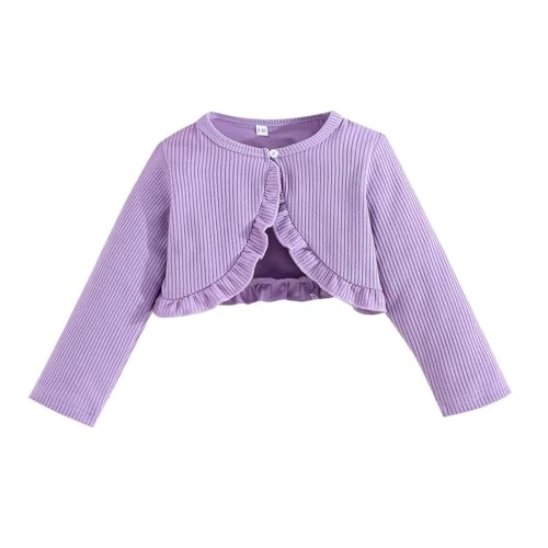 Cardigan pour fille anti-courants d'air : le gilet en tricot boutonné facile à enfiler pour l'école