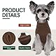 Kuoser Warm Hundepullover, Hundepullover Kleine Hunde, Rollkragenpullover Hundepullover Grosse Hunde, Hundepullover Fleece, Hundepullover Mittelgroße Hunde Braun M