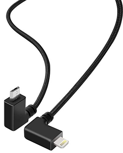 BTG Transfer Cable Micro-USB to Ligtning Compatible with Insta360 ONE/ONE X Camera - Compatible with Most iPhones