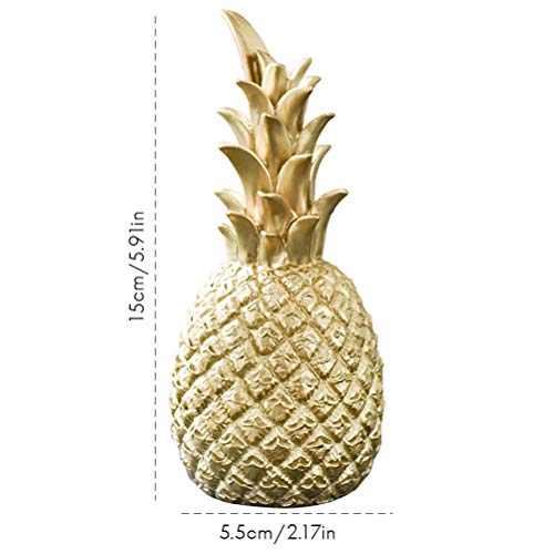 BSTCAR Pineapple Decoration, Nordic Modern Decor Resin Pineapple Ornament Home Bedroom Desktop Decor - Image 2