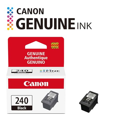 Image of Canon PG-240 Genuine Black Ink Cartridge, Compatible with MG2120 /3120 /4120, MX512 /432 /472 /372 /392 /522 /532 /452, MG2220 /3220 /4220 /3520 /3620, TS5120