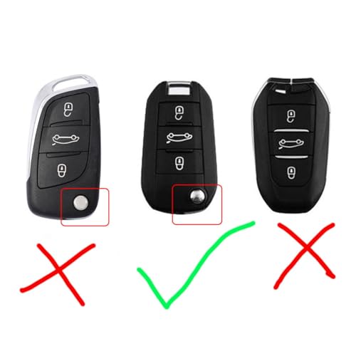 Carcasa para llave Citroen C3 de TPU flexible con acabado elegante 4