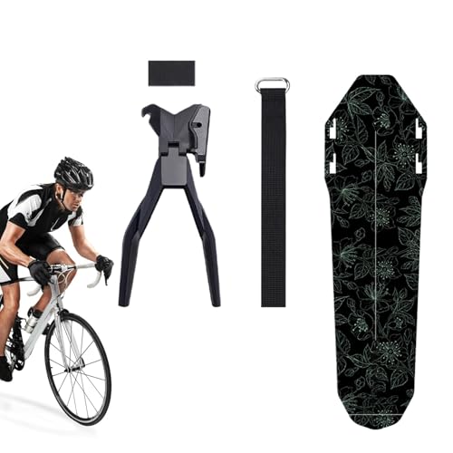 Guardabarros Trasero para Bicicleta, Tabla amplificadora de Bicicleta de montaña | Protector de Salpicaduras Ajustable para Bicicleta, Cobertura Completa Espesa y Amplia, de liberación rápida