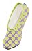 Snoozies Wild for Dots Women's Lightweight Skinnies Footcovering Slippers (Medium, Lime Dots)