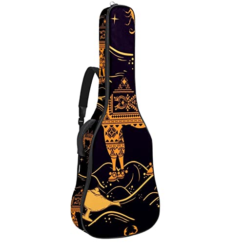 Sac à dos guitare acoustique imperméable avec organiseur intégré de 42.9 in
