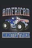 American Monster Truck: Monstertrucks Geländewagen offroad Pick-Up Auto Geschenke Notizbuch liniert (A5 Format, 15,24 x 22,86 cm, 120 Seiten)