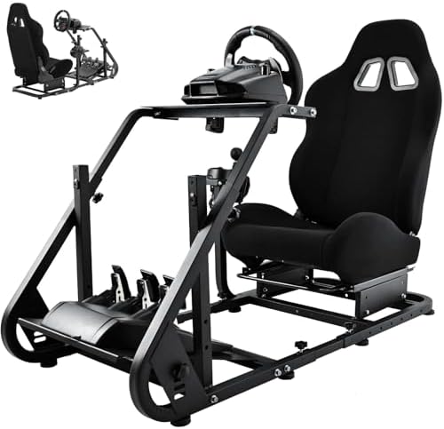 Dardoo Racing Simulator Cockpit with Seat Fit for Logitech G25 G27 G923