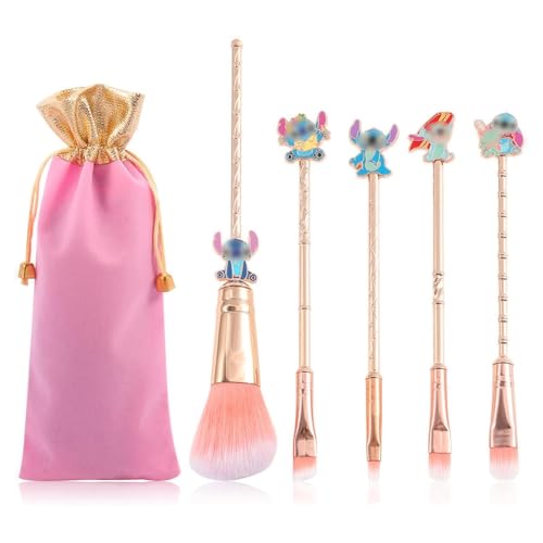 [5 Pcs] pinceaux de maquillage Stich Cadeaux
