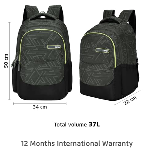 Safari 37L Green Laptop Backpack Olive - Image 7