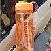Generic Réutilisable 6 Couleurs Herbalife Bouteille de Lait de Lait de trousque pour Yoga, Gym (Capacity : 1000ml, Color : Orange)