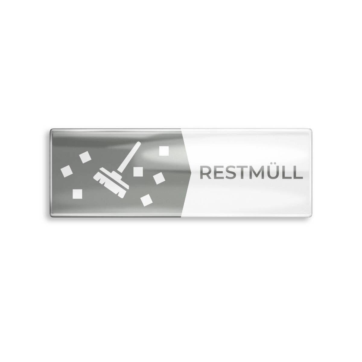 Metzler 5er-Set Aufkleber selbstklebend als Beschriftung für Mülltonnenboxen
