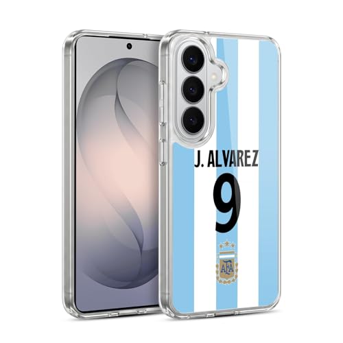 Head Case Designs sous Licence Officielle Argentina National Football Team Julián Álvarez 2024/25 Player Home Kit 1st Group Coque en Gel [Qualité Militaire]...