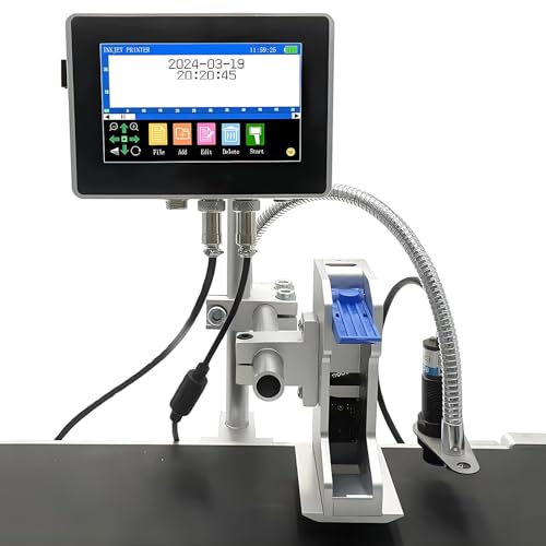 SHENGSHIYU Automatic Inkjet Coding Machine,12.7mm/25.4mm Industrial...