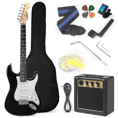 Jdfdexc Electric Guitar 39' inch Complete Beginner Starter kit Full Size with Amplifier,Complete...