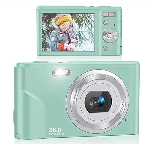 コンパクトデジタルカメラ 36.0メガピクセル ミントグリーン Amazon.com: Digital Camera Digital Camera for Kids 1080P 36.0 Mega