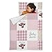 Personalized Cute Cow Toddler Nap Mat with Pillow Case & Blanket Quilt, Custom Name Sleeping Bag for for Kids Girls Boys Children, Napping Sleep Sack for Preschool Daycare Kindergarten Travel