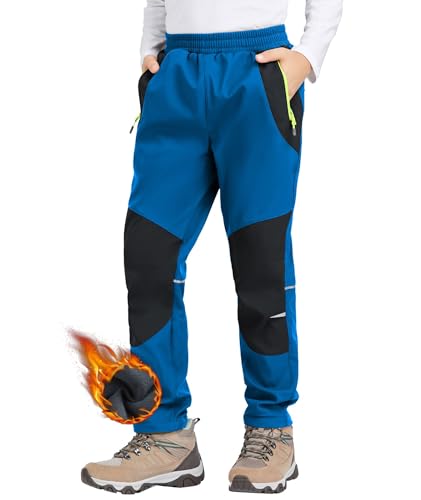 Zoofly Kinder Softshellhose Schneehose Warm Outdoorhose...