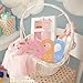 Whaline 7Pcs Baby Closet Size Dividers Macaron Colors Acrylic Hanger Clothes Organizers Newborn to 24 Month Thicken Infant Wardrobe Separators for Home Nursery Baby Clothes