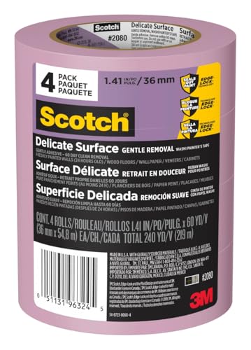 Scotch Delicate Surface Painter's Tape (4 Rolls)
