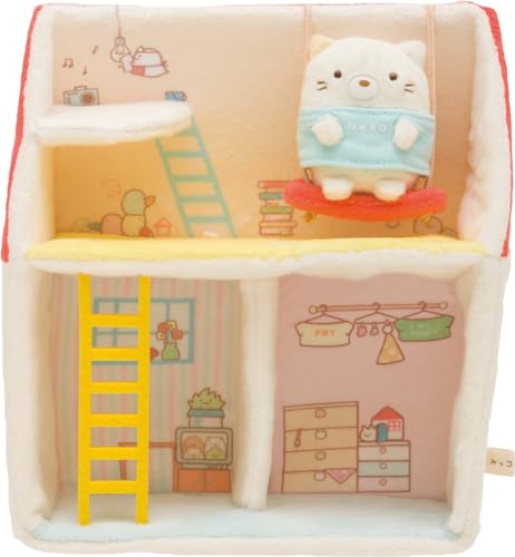 Maison Sumikko Gurashi 2 étages avec balançoire, jouet miniature