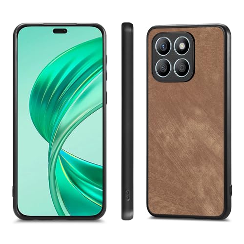 Rfvzubemok Compatible with Redmi K70 Pro Case,Compatible with Xiaomi Redmi K70 Pro 5G 23117RK66C (PU+TPU) Lens Protection Phone Cover Brown