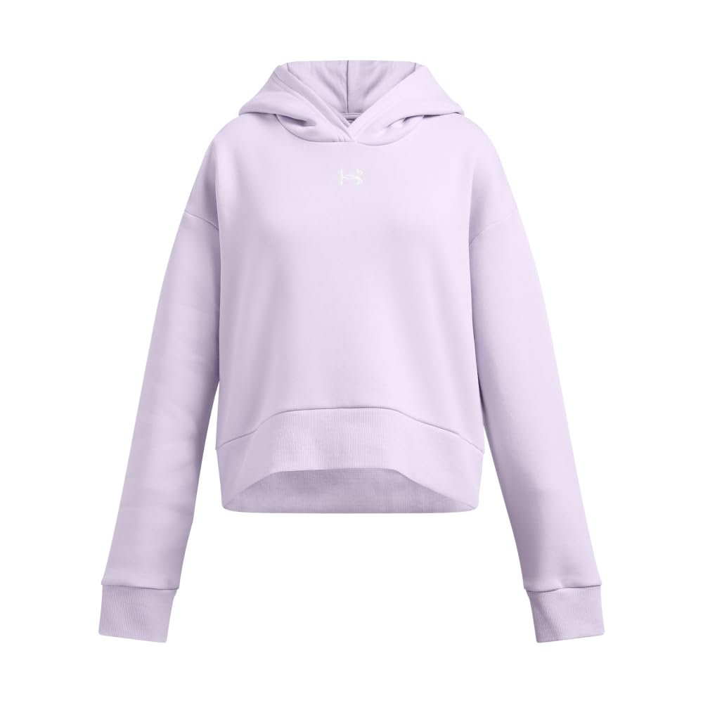 Ua Rival Fleece Crop Hoodie Sweatshirt Kız çocuk