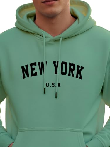 Image of XENOVAURBAN Hoodie for Men /Women | Unisex fit Cotton Fleece Hooded Sweatshirt - NEWYOR1