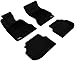 3D MAXpider L1BM05401509 Complete Set Custom Fit All-Weather Floor Mat for Select BMW 5 Series (F10) Models - Kagu Rubber (Black)