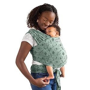 Image of Moby Wrap Baby Carrier | Featherknit | Baby Wrap Carrier for Newborns & Infants | Baby Gift | Keeps Baby Safe & Secure | Adjustable for All Body Types | Disney's Hundred Acre Woods Advent
