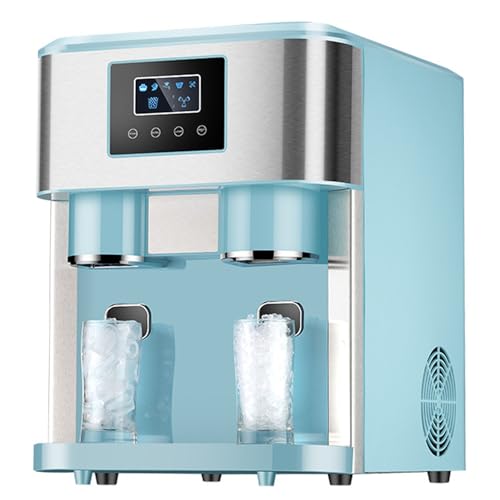 Máquina para hacer hielo 1.8L con triturador y dispensador azul miniatura 1