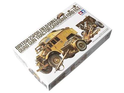 Tamiya 1/35 British 25Lb Gun & Quad Model Kit