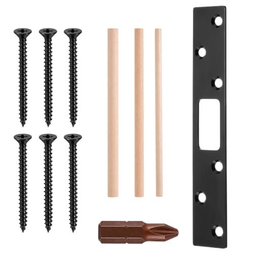 Extended Strike Plate, 6 Inch Door Jamb Repair Kit