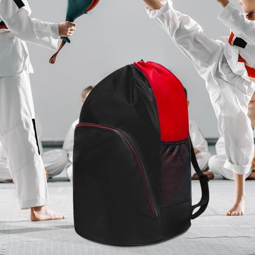 Yiju Taekwondo Bag Drawstring Backpack Daypack Gym Bag Boxing Backpack for Mountaineering Training Outdoor Sports3