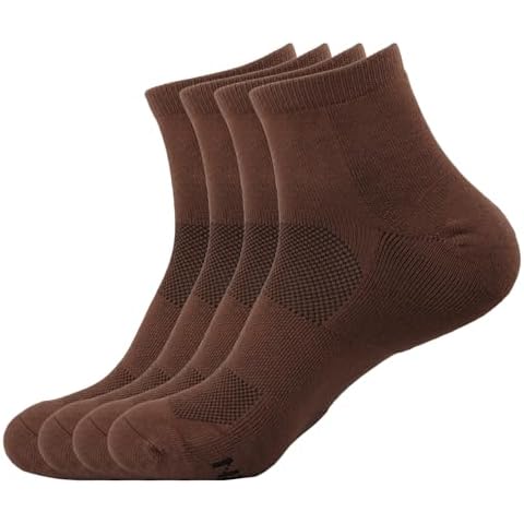 BambooMN Men's Athletic Quarter Crew Socks Cover