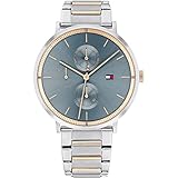 Tommy Hilfiger Reloj Analógico de Cuarzo multifunción para mujer con Correa en Acero Inoxidable de dos tonos - 1782298