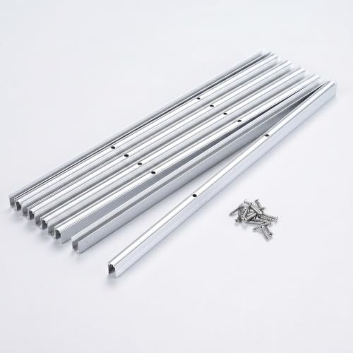 Image of Yescom 10Pack 1ft LED Aluminum Channel for 7mm BiLume 2700K Neon Rope Light | 30cm Light Strip Mounting Track, Resists rust & corrosion, Heat dissipation, Ideal for commercial indoor outdoor DIY