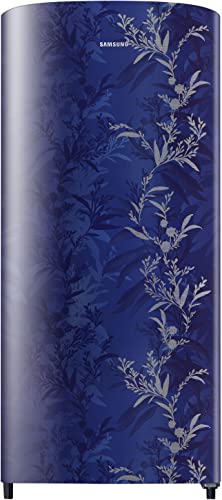 Image of Samsung 183 L, 2 Star, Digital Inverter, Direct-Cool Single Door Refrigerator (RR20C20C26U /NL, Mystic Overlay Blue)