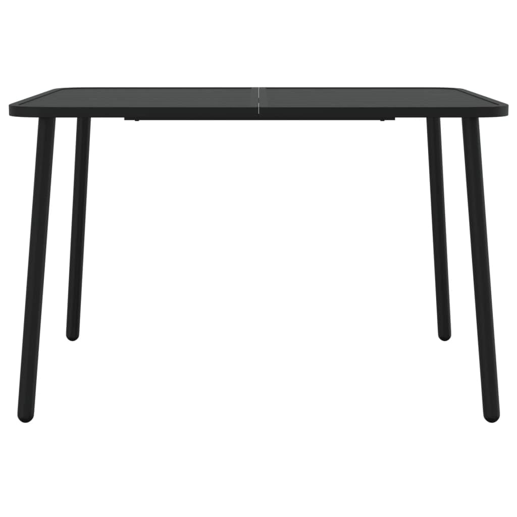 Mesa de Jardín vidaXL Acero Gris Antracita 110x80x71 cm, Mesa de Exterior, Muebles de Jardín