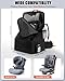 Drsvabze Padded Car Seat Travel Bag for Airplane, Heavy-Duty & Waterproof Car Seat Backpack for Air Travel, Fits Most Baby Car Seats, Boosters & Carriers with Airtag Compatible - Black