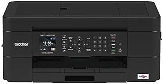 Brother Wireless All-in-One Inkjet Printer, MFC-J491DW, Multi-function Color Printer, Duplex Printing, Mobile Printing,Amazon Dash Replenishment Enabled, Black, 8.5 (MFCJ491DW)