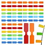 36 Pcs 6-Color Cable Label Zip Ties, Cable Cord Labels Large Size, for Organizing Wires and Identification, Multicolored Handwriting Cable Tags, Reusable with Multiple Uses (2 * 9cm)