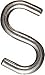 National Mfg N233-544 2-Inch Stainless Steel Open S Hook - Quantity 20 by National Mfg.