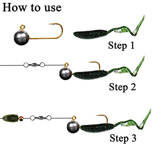 HNHYNSY Angelhaken 10 Teile/los Micro Jig Head Angelhaken 1G-5G Eisangehaken Mini Kurbel Jig Fishhook Weiche Lure… – Bild 6