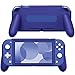MoKo Étui Poignée Compatible avec Nintendo Switch Lite Console,Grip Housse de Protection Coque avec Poignées Anti-Dérapantes Rembourrées, Anti-Rayures, Antichoc - Bleu