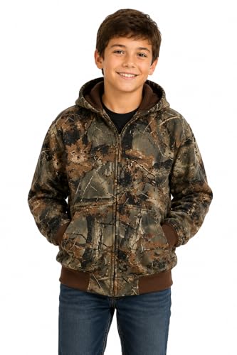 10 Best Boys Camo Sweatshirts That Make Comfort Look Cool 7 TrailCrest Boys Zip Up Camo Hoodie Sweatshirt