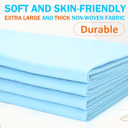 Image of XSEINO Baby Blue Large Felt Fabric 72 inch X 36 inch(2 Square Yards), 1.4 mm Thick Soft Felt Fabric Sheet for Crafts, Blue Series Colors Soft Nonwoven Fabric, Fit for Decoration, Sewing, DIY Crafts