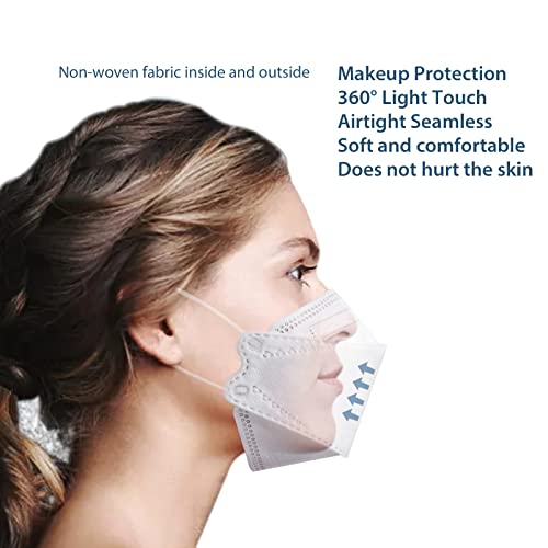 Image of Borje KN95 Face Masks for Adults 50 Pack, 5-Ply Red Disposable Face Mask Against PM 2.5 Smoke & Dust, Filtration Efficiency 95%