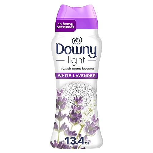 Image of Downy Light Laundry Scent Booster Beads, White Lavender Scent, 13.4 OZ, In-wash fabric beads designed to be gentle with a light boost of scent, No Heavy Perfumes