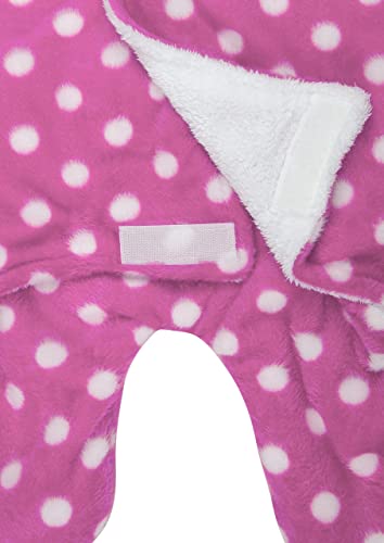 Image of New Born Multi-Purpose Baby Boy's and Baby Girl's Blanket and Sleeping Bag (Pink Dot, 0-6 Months)