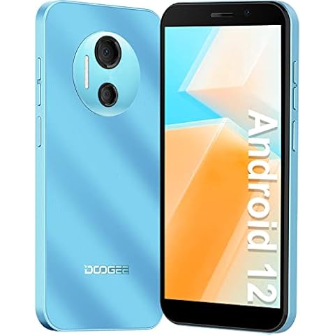 DOOGEE X97 Smartphone ohne Vertrag Günstig 4G Android 12 Handy, 6.0 Zoll HD+ Display, 3GB RAM 256GB 2.0 GHz Processor, 4200mAh, 8MP+5MP Kamera 2023 Face ID/GPS Dual SIM Handys Cover